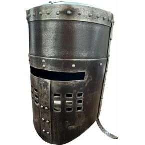Black Knight Monty Steel Iron Helmet Halloween Costume Museum Quality Metal Medieval Armor Helmet