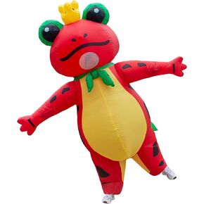 Inflatable Frog Costume Adult Full Body Blow Up Animal Suit Halloween Party
