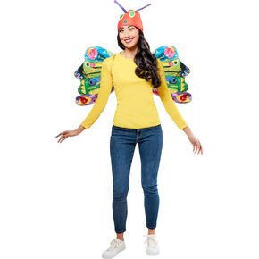 Rubies Unisex Adult The World of Eric Carle Beautiful Butterfly Costume Wings and Headpiece, One Size