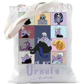TSOTMO Movie Villain Merchandise Gift Ursula Gift Sea Witches Gift IN MY Ursula ERA Tote Bag For Villain Fans