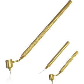 Fine Line Paint Pen Applicator Fluid Writer Tool for Automotive Touch-Up Chip Repair Precision 0.5mm Tip for Scratch Car Touchup Durable Brass Construction