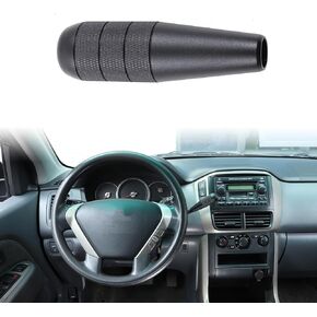 Shifter Knob Headle Replacement for Honda Pilot 2003 2004 2005 2006 2007 2008 Accessories, Gear Shift Handle Lever Head Replacement Interior Decoration Aluminum Alloy (Black)