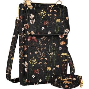 Cute Crossbody Purse Cell Phone Bags - Leather Cellphone Wallet Purse with Adjustable Shoulder Rope