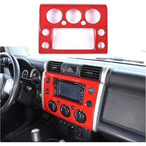 Fit for Toyota FJ Cruiser 2007-2021 Center Console Panel Trim Cover, ABS Center Console GPS Navigation Panel Frame Molding Sticker Trim, 1PCS (Carbon Fiber Pattern Black)