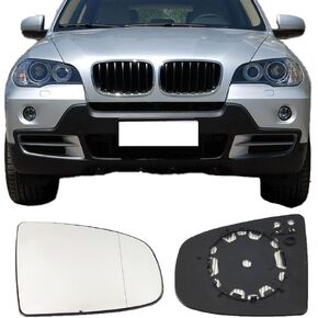 Passenger Right Side Backing Plate Power Heated Mirror Glass for BWM X5 E70 E70 LCI 2007 2008 2009 2010 2011 2012 2013,BWM X6 E71 E72 2008 2009 2010 2011 2012 2013 2014