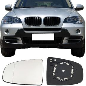 لوحة دعم الجانب الأيمن للركاب زجاج مرآة ساخن لـ BWM X5 E70 E70 LCI 2007 2008 2009 2010 2011 2012 2013، BWM X6 E71 E72 2008 2009 2010 2011 2012 2013 2014