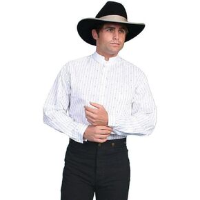 Scully Rangewear Men's Rangewear Pinkerton Stripe Shirt - Rw157 Wht
