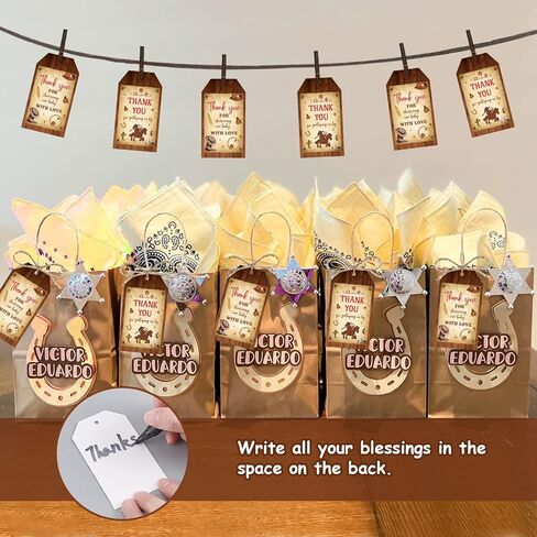 Cheereveal 100PCS Baby Q Thank You Favor Tags, BBQ Themed Baby Shower Party Decorations Blue, Barbecue Gift Tags for Baby Q Shower Decorations Boy in Kuwait
