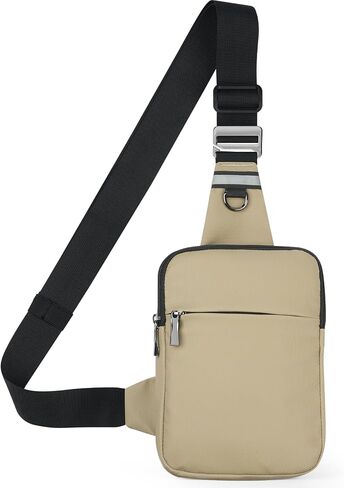 Mini Sling Bag for Women Men, Crossbody Bags Chest Bag Dual Pocket RFID Cell Phone Purse Travel Running Walking in Saudi Arabia