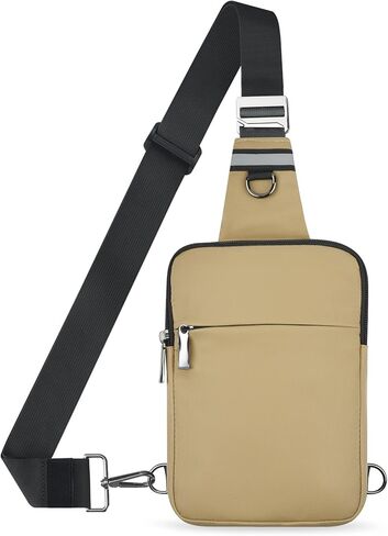 Mini Sling Bag for Women Men, Crossbody Bags Chest Bag Dual Pocket RFID Cell Phone Purse Travel Running Walking in Kuwait