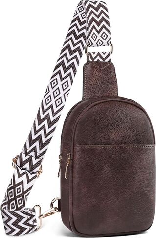 Anti Theft Sling Crossbody Bag for Women Trendy, Small Vegan Leather Cross body Bag Fanny Packs Chest Bag for Traveling in Saudi Arabia