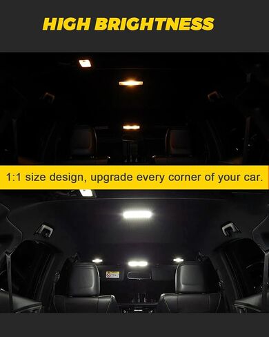 BMT xms LED Interior Light Kit Replacement for Toyota Avalon 2005-2019, 6000K Bright White Interior LED Bulb, 17 Pieces in Kuwait