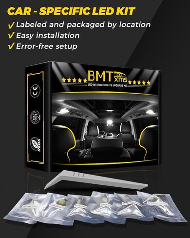 BMT xms LED Interior Light Kit Replacement for Toyota Avalon 2005-2019, 6000K Bright White Interior LED Bulb, 17 Pieces in Kuwait