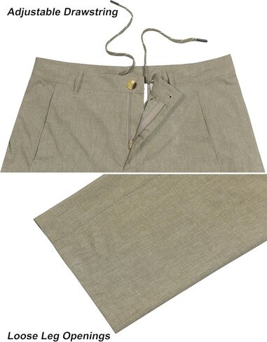 Little Donkey Andy Men's Quick Dry Hiking Pants, Classic Fit Lightweight Trousers with 6 Pockets, Casual Outdoor Travel Golf in Kuwait