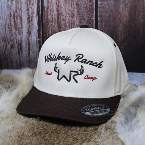 WHISKEY BENT HAT CO. Whiskey Ranch Deer Camp 5-Panel Adjustable Snapback Hat in Saudi Arabia