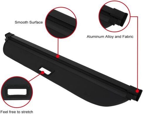 Cargo Cover for 2019-2024 Fit for INFINITI QX50 2.0L Retractable Rear Trunk Cargo Shade Luggage Security Cover Shielding Waterproof in Saudi Arabia