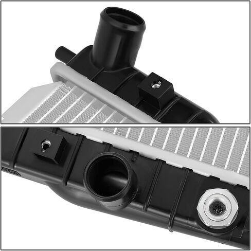 مشعاع ألومنيوم بنمط المصنع OEM-RA-2556 من DNA Motoring متوافق مع 02-08 Audi A4، 24-13/16 بوصة عرض × 16-1/16 بوصة ارتفاع × 1 بوصة عمق، مدخل 1-1/4 بوصة، 1-1/4 " مَنفَذ in Saudi Arabia