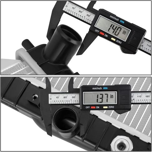 مشعاع ألومنيوم بنمط المصنع OEM-RA-2556 من DNA Motoring متوافق مع 02-08 Audi A4، 24-13/16 بوصة عرض × 16-1/16 بوصة ارتفاع × 1 بوصة عمق، مدخل 1-1/4 بوصة، 1-1/4 " مَنفَذ in Saudi Arabia