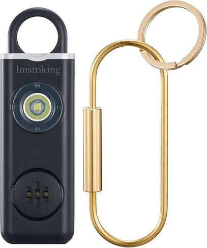 Rechargeable Personal Safety Alarm Keychain for Women,Self Defense Keychain Alarm with Strobe Light and 130dB Siren Help Women,Men,Elderly, Emergency Security Whistle Alert (Blue) in Saudi Arabia