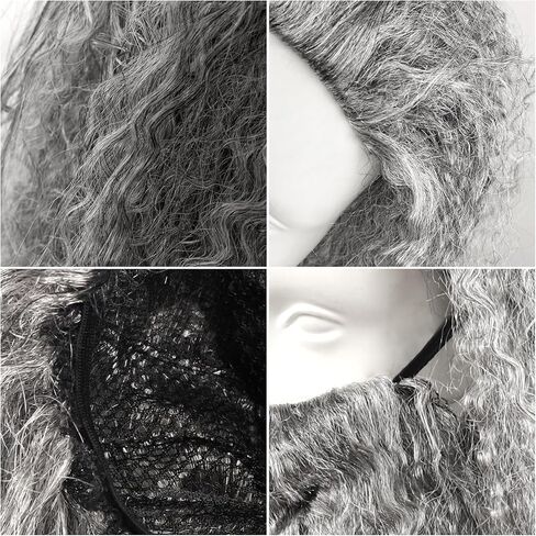 لحية وشعر مستعار بني واقعي من MCJC - ملحقات زي ساحر لحية وشعر مستعار للبالغين للهالوين (بني) in Kuwait