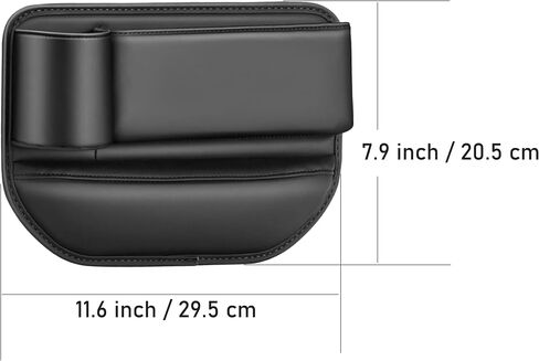 Cup Holder Gap Filler, Car Gap Filler Organizer, Car Gap Filler, Gap Filler Organizer, Car Gap Holder, Suitable Most Vehicles (Driver Seat - Black) in Kuwait