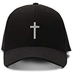 Custom Baseball Cap Cross Silver Embroidery Acrylic Dad Hats for Men & Women
