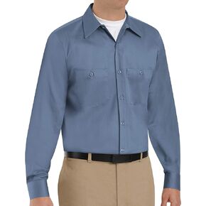 Red Kap Men's Wrinkle Resistant Cotton Work Shirt