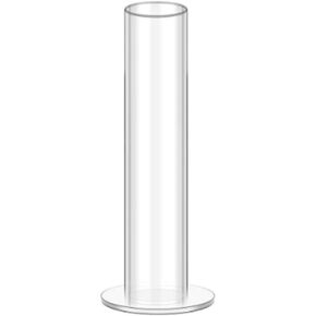 lasenersm 1 Piece Acrylic Scrunchie Holder Stand Clear Jewelry Organizer Hair Ties Organizer Jewelry Bracelet Watch Display Stand Rack Vertical Tower Jewelry Display Stand(Small Size, Clear)