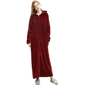 رداء Soojun النسائي الناعم الدافئ ذو القلنسوة والسحاب الأمامي in Kuwait