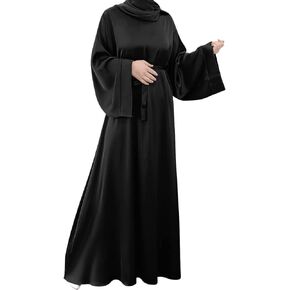 Abayas for Women Muslim Dress, Eid Ramadan Modest Prayer Clothes Islamic Arabic Kaftan Maxi Middle East Robe