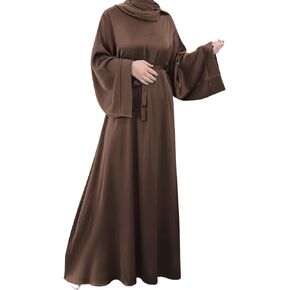 Abayas for Women Muslim Dress, Eid Ramadan Modest Prayer Clothes Islamic Arabic Kaftan Maxi Middle East Robe