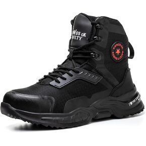 ORISTACO Boots Steel Toe Working Safety Fabric Lightweight Construction Sneakers