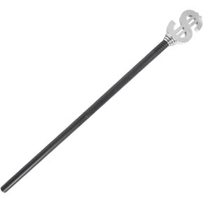 NOVELTY GIANT WWW.NOVELTYGIANT.COM Silver Money Pimp Costume Staff Prop Halloween Cane Walking Stick Accessory
