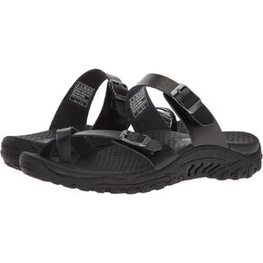 Skechers Women's Reggae-Carribean-Double Buckle Toe Thong Slide Sandal