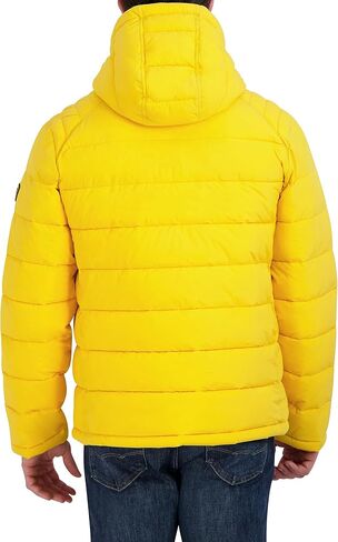 اتش اف اكس جاكيت رجالي منتفخ خفيف الوزن مع غطاء للرأس، جاكيت مقاوم للماء والرياح in Kuwait