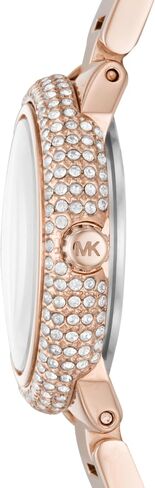 Michael Kors Tayrn Women's Watch and Bracelet Gift Set, Stainless Steel and Pavé Crystal Watch and Bracelet Gift for Women in Saudi Arabia