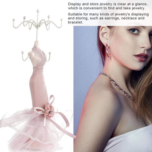 سلمو مجوهرات عرض موقف فستان الأميرة قلادة مجوهرات حامل حامل سيدة نموذج فستان أحذية عالية الكعب القرط قلادة خاتم حامل المجوهرات حامل العرض (رف الحديد) in Kuwait