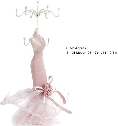 سلمو مجوهرات عرض موقف فستان الأميرة قلادة مجوهرات حامل حامل سيدة نموذج فستان أحذية عالية الكعب القرط قلادة خاتم حامل المجوهرات حامل العرض (رف الحديد) in Kuwait