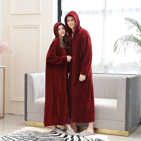 رداء Soojun النسائي الناعم الدافئ ذو القلنسوة والسحاب الأمامي in Kuwait