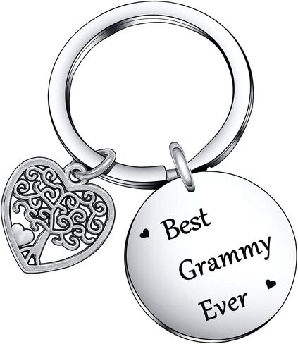 Best Grammy Ever Keychain Mothers Day Gift Grandma Birthday Gift Gigi Jewelry Grandmother Jewelry in Saudi Arabia