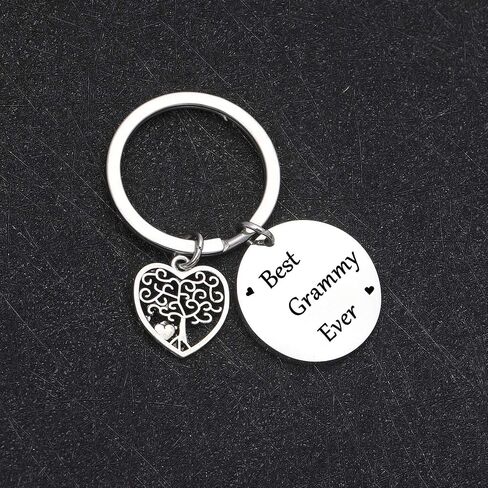 Best Grammy Ever Keychain Mothers Day Gift Grandma Birthday Gift Gigi Jewelry Grandmother Jewelry in Saudi Arabia