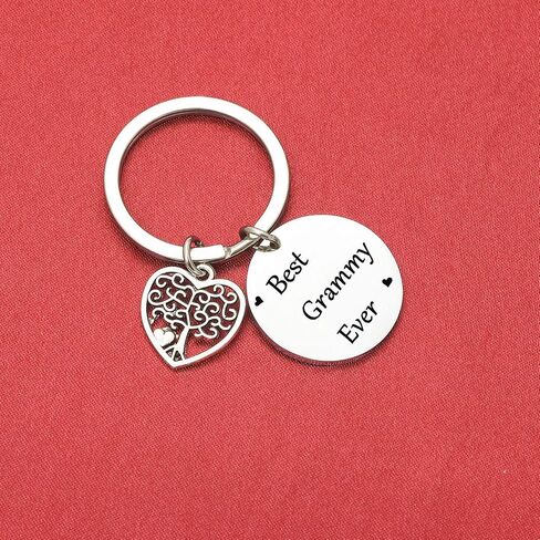 Best Grammy Ever Keychain Mothers Day Gift Grandma Birthday Gift Gigi Jewelry Grandmother Jewelry in Saudi Arabia