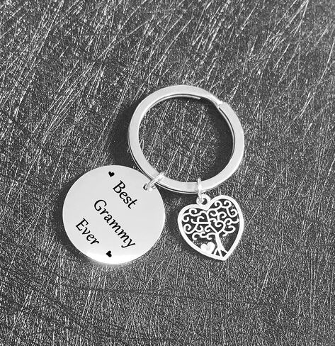 Best Grammy Ever Keychain Mothers Day Gift Grandma Birthday Gift Gigi Jewelry Grandmother Jewelry in Saudi Arabia