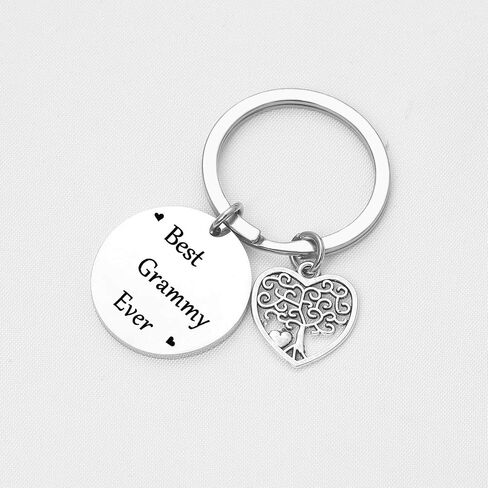 Best Grammy Ever Keychain Mothers Day Gift Grandma Birthday Gift Gigi Jewelry Grandmother Jewelry in Saudi Arabia