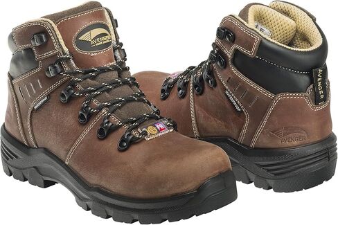 حذاء FSI FOOTWEAR SPECIALTIES INTERNATIONAL من الكربون المقاوم للثقب ومقاوم للماء EH للنساء (بني متوسط، 8 متوسط) in Kuwait