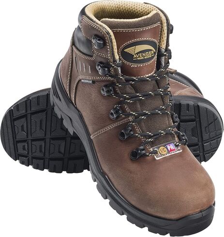 حذاء FSI FOOTWEAR SPECIALTIES INTERNATIONAL من الكربون المقاوم للثقب ومقاوم للماء EH للنساء (بني متوسط، 8 متوسط) in Kuwait