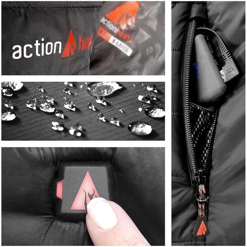 سترة منتفخة معزولة ببطارية 5 فولت من ActionHeat للنساء - ملابس حرارية، نظام تدفئة ثلاثي المناطق للشتاء والخارج in Kuwait