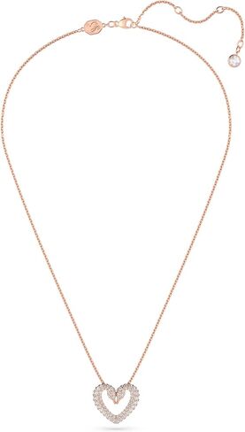 Una Necklace, Earrings, and Bracelet Jewelry Collection, Rose Gold Tone Finish, Clear Crystals in Kuwait