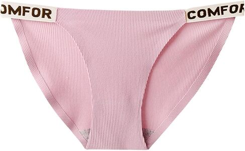 ملابس داخلية قطنية من YIZRFU للنساء سراويل داخلية بيكيني منخفضة الارتفاع مكونة من 3 قطع in Kuwait