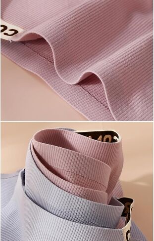 ملابس داخلية قطنية من YIZRFU للنساء سراويل داخلية بيكيني منخفضة الارتفاع مكونة من 3 قطع in Kuwait